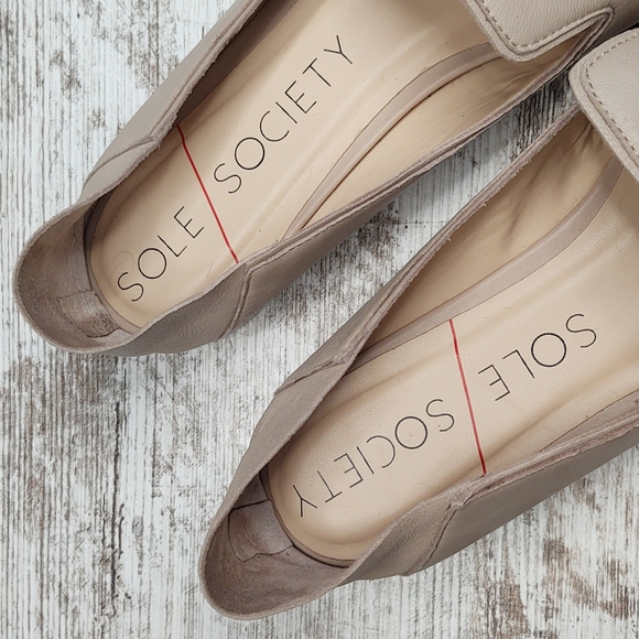 🟥Sole Society Stone Tan Goat Leather Jameson Loafer - Picture 13 of 16